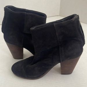 Size 36.5 Rag & Bone Newbury bootie Asphalt grey suede